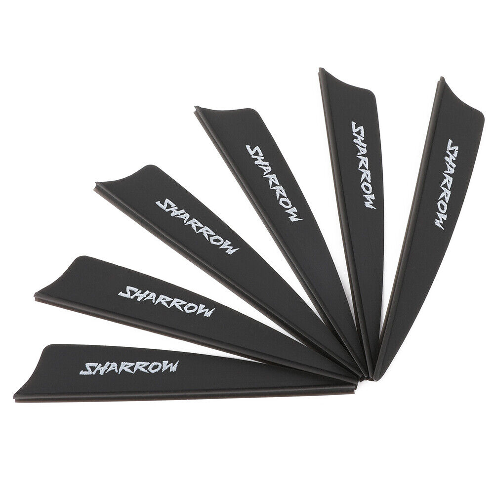 50pcs 3" Archery Arrow Feather Rubber Vanes Fletching Fletches Bow Arrow Shaft DIY